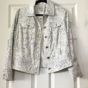 Chico’s Satin Jean Jacket